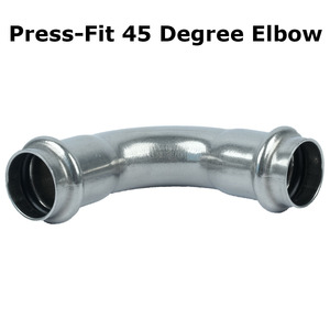 Coudes à 45 degrés YOD sur mesure à pression haute pression 15/22/28mm pour réaménagement de conduites de gaz GPL et <span class=keywords><strong>eau</strong></span> CVC en acier inoxydable 304/laiton - Product Image 2