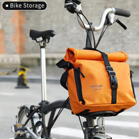 Sacoche de guidon pour vélo, sacoche avant en forme de nez de cochon, 7L, sacs de cyclisme compatibles avec les vélos pliants Brompton JAVA NEO Aceoffix