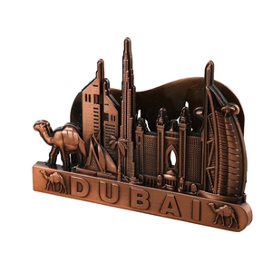 New Trending Dubai <strong>Burj</strong> Khalifa Tower Tourist Souvenir Ornaments Zinc Alloy Keychain Metal Fridge Magnet - Product Image 5