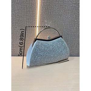 Clutch-Abendtasche für Damen, glitzernde Handtasche mit Strass-Kette für Hochzeit und Party - Product Image 3