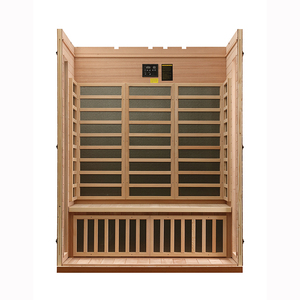 Sauna infrarouge électrique à faible EMF, en stock dans l'entrepôt américain, vente chaude, cabine de sauna en bois de pruche, bien-être moderne, écologique, chambre à coucher - Product Image 4