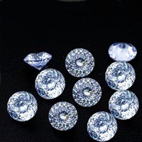 Moissanite de qualité supérieure, couleur D, certifiée GRA, pierre précieuse en vrac, VVS, 1 carat, pour ensembles de bijoux