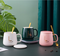 Ensemble cadeau chauffant intelligent personnalisé pour tasses à café et à thé, idéal pour hommes, femmes et enseignants – Collection Hiver – Vente Flash