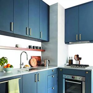 Armoire en mélamine de haute qualité conçoit des armoires meubles de cuisine modernes avec un style plat - Product Image 1