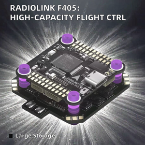 ตัวควบคุมการบิน Radiolink F405 พร้อมโปรเซสเซอร์ STM32F405RGT6 หน่วยความจำ 128MB แบล็คบ็อกซ์ความจุสูง ไจโร BMI270 ตัวเรือนพลาสติก โมดูล OSD ในตัว - Product Image 3