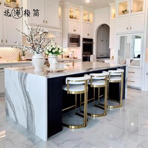 Taburetes Altos Modernos de Lujo de Hierro de Alta Calidad <span class=keywords><strong>para</strong></span> Barra y Mostrador <span class=keywords><strong>para</strong></span> Sala de Estar - Product Image 2