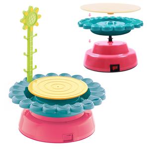 Roue <span class=keywords><strong>de</strong></span> poterie électrique <span class=keywords><strong>pour</strong></span> enfants, jouet avec argile, bricolage créatif, jouets artisanaux, fabrication <span class=keywords><strong>de</strong></span> céramique, <span class=keywords><strong>peinture</strong></span>, ensemble <span class=keywords><strong>de</strong></span> palette, jouet éducatif - Product Image 5