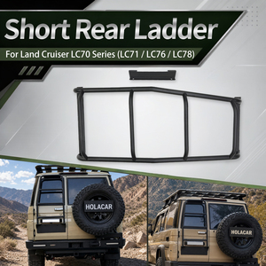Escalera Trasera Corta para Automóvil, Escalera para Puerta Trasera para <span class=keywords><strong>Toyota</strong></span> <span class=keywords><strong>Land</strong></span> <span class=keywords><strong>Cruiser</strong></span> Serie LC70 LC71 LC76 LC78 - Product Image 1