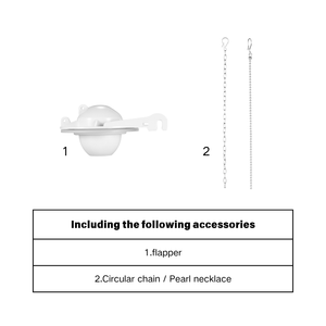 Valve de chasse d'eau universelle de 3 pouces, joint en silicone résistant aux produits chimiques avec chaîne en acier inoxydable, compatible avec la plupart des marques. - Product Image 2