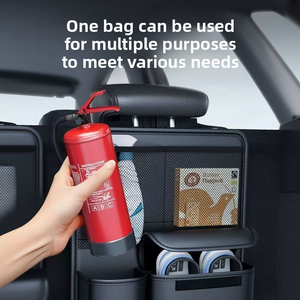 Túi lưu trữ thân xe được sản xuất tại nhà máy bằng da, cùng với bộ dụng cụ xe, phù hợp cho xe hai cửa, suvs và mpvs - Product Image 5