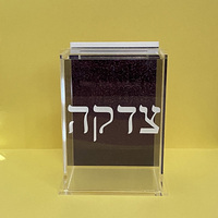 Farbenfrohe Mitarbeiter-Vorschlagsbox Kirchen-Spendenbox Acryl-Spendenbox A6 Acryl-Spendenbox