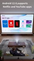 Nouveau projecteur intelligent portable Y1SPRO LED 450 ANSI Lumens 1080P Android 12 avec 3D intégré et rapport de contraste 1500:1 pour usage commercial