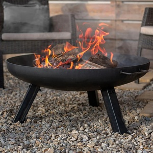 Brasero de Acero Corten Resistente al Calor para Exteriores, Color Natural Oxidado, para Leña, para Fiestas al Aire Libre - Product Image 1