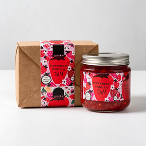 Étiquettes personnalisées imprimées en couleur pour pots de <span class=keywords><strong>confiture</strong></span> - Autocollants enveloppants en vinyle imperméable pour emballages alimentaires et conserves - Product Image 3