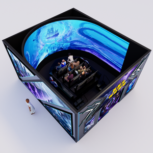 ที่นั่งปรับแต่งได้ สวนสนุก รถไฟเหาะจำลอง เครื่องจำลองการบิน โรงภาพยนตร์ <span class=keywords><strong>5D</strong></span> 7D 9D 12D โรงภาพยนตร์บินได้ - Product Image 5