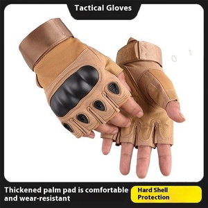 NOVO 2026 Luvas Táticas Masculinas Meio Dedo LIAO para Esportes ao Ar Livre Antiderrapantes Resistentes ao Desgaste Treinamento Físico Montanhismo - Product Image 4