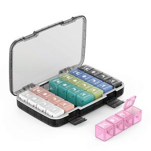 กล่องใส่ยาขนาดใหญ่ 28 ช่อง กล่องเก็บยาประจำเดือน - Product Image 4