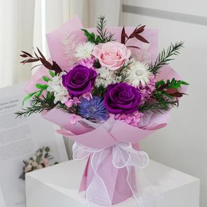Lovebay <span class=keywords><strong>Bouquet</strong></span> <span class=keywords><strong>de</strong></span> fleurs Offre Spéciale <span class=keywords><strong>Rose</strong></span> conservée Longlife préservée <span class=keywords><strong>Rose</strong></span> dans une boîte-cadeau <span class=keywords><strong>Bouquet</strong></span> <span class=keywords><strong>de</strong></span> fleurs préservées éternel réel - Product Image 2