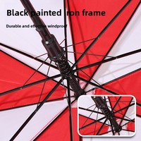 Parapluie de golf 8 baleines personnalisable avec logo, pour homme, à manche long et droit, double usage (soleil et pluie), idéal pour cadeaux publicitaires et d'affaires