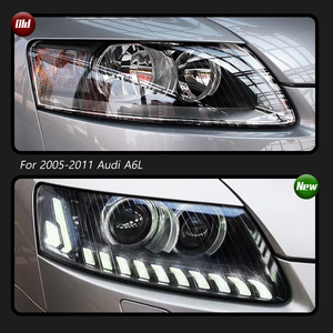 ไฟหน้า TYPY สำหรับ Audi A6L ปี 2005-2011 รุ่น C6 สำหรับการแปลงเลนส์เลเซอร์ LED พร้อมไฟวิ่งกลางวันและไฟเลี้ยวแบบเรียงลำดับ - Product Image 3