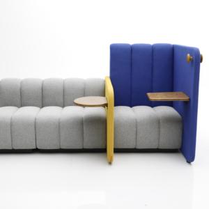 JINYU Großhandel Anpassbares Modulares Stoff-Bubble-Sofa Wartezimmer-Sitzgruppe Modernes Hochpartitions-Büro-Ringsofa - Product Image 3