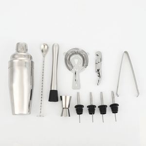 Thickened Stainless Steel Cocktail Shaker Set Hand Drink Mixer Shaker Cup <b>Bar</b> <b>Tools</b> for Cocktail Lemon Tea Making - Product Image 3