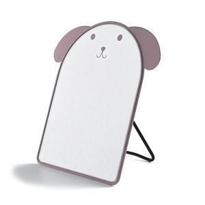 Popular Pink Cute Dog Kids Desktop Dressing Metal <b>Foldable</b> <b>Table</b> Cosmetic Makeup Mirror - Product Image 1