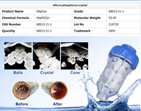 NSF Boule Antiscalant Crystphos Polyphosphate Siliphos Spheres Système de traitement manuel de l'eau Boule de cristal antirouille pour l'énergie solaire