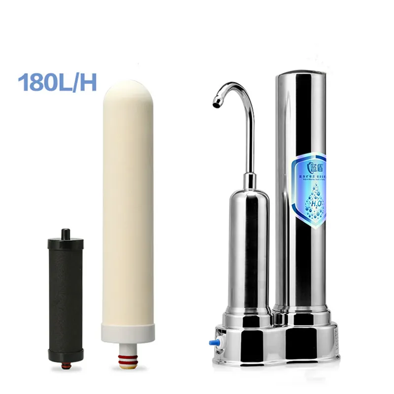Water filter stainless steel counter top gravity water filter stainless steel 304 stainless steel faucet water filter