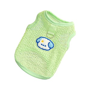 Cute Animal Pattern Breathable Dog <b>Cat</b> Vest Summer Spring Pet <b>Clothes</b> Hollow-Out Mesh Style <b>for</b> Small Pets - Product Image 5