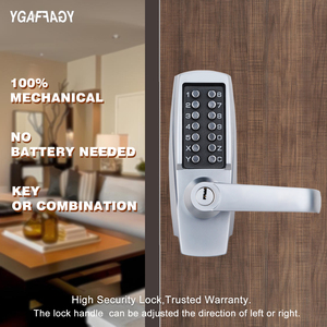 Home Gate Office Balcony 14 Digits Code <strong>Keypad</strong> Deadbolt Sliding Door <strong>Password</strong> Security Combination <strong>Lock</strong> - Product Image 2