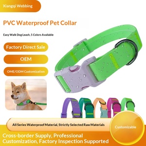 Collare e Guinzaglio Impermeabile Monocolore Regolabile per Cani e Gatti di Piccola, Media e Grande Taglia, Bestseller Transfrontaliero per Tutte le Stagioni - Product Image 4