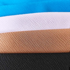 TIK TOK ENGLISH SATIN MELISSA NS POLYESTER SPANDEX CREPE CRINKLE ANTS WRINKLED WOVEN SPANDEX HOT SALE pour jupe abaya bandeau - Product Image 6