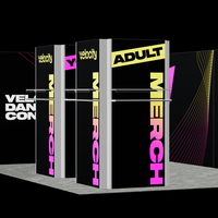 Stan Pameran Merek Pakaian dengan Film Backlit, Rangka Aluminium Modular, Perakitan Push Fit, Kecerahan Tinggi untuk Light Box
