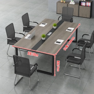 Mesa de Juntas de Madera de Lujo Moderna, Muebles de Oficina para Sala de Reuniones, Escuela, Hotel y Sala de Estar - Product Image 5