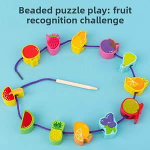 100 Pezzi di Perline Alfanumeriche per Allenamento Sensoriale, Gioco Matematico per Bambini e Ragazzi, Giocattolo Montessori in Legno per Età 2-14 Anni - Product Image 6