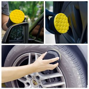 Éponge hexagonale pour le nettoyage des pneus de voiture Amy, 60x105mm, noire - Product Image 3