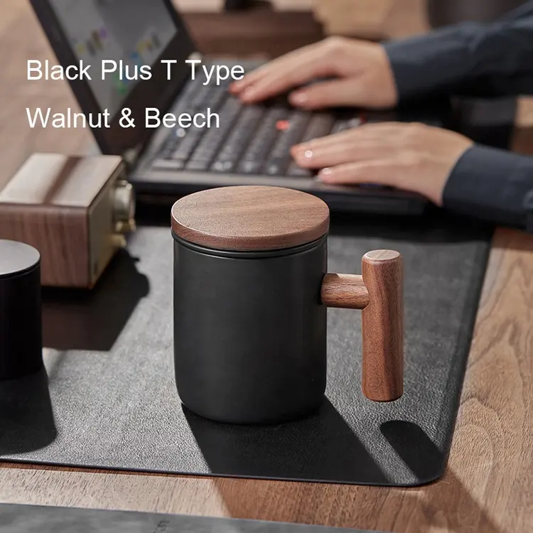 Cangkir teh desain Nordic harga grosir mug keramik kopi khusus Vintage 3D tulang baru Tiongkok dengan penghangat cerdas