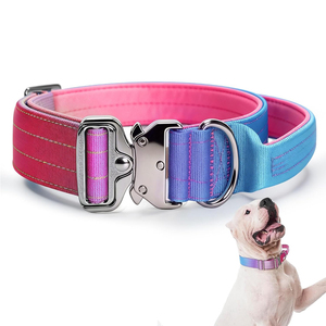 Custom Tactical Gradient Dog <b>Collar</b> Luxury Training Dog <b>Collar</b> <b>Leash</b> With Soft Padded for Dogs - Product Image 1