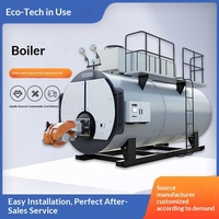 Chaudière à vapeur horizontale à tubes de feu basse pression de 1 tonne pour usines textiles, personnalisable avec économiseur