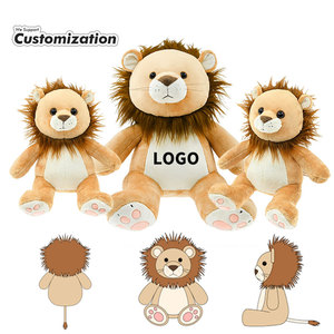 Ce ASTM sư tử phim hoạt hình động vật dài đồ chơi sang trọng bông mềm điền nhồi bông búp bê thiết kế chống tùy chỉnh plushies - Product Image 1