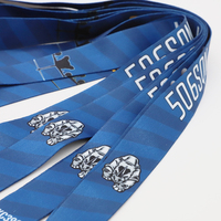 Porte-clés personnalisé avec logo, cadeau souvenir, en polyester, avec boucle de ceinture de sécurité à dégagement rapide, porte-carte d'identité pour l'aviation