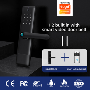 Liliwise Tuya APP Fingerprint <b>Camera</b> /Wi-Fi Aluminum <b>Smart</b> Door Lock for Security Door - Product Image 6