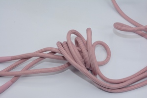 Cuerda redonda Rosa Jiayang de 5mm, cuerda trenzada de ABS y goma con puntas de inmersión de extremo de silicona, cordón de amarre de nailon de poliéster - Product Image 3