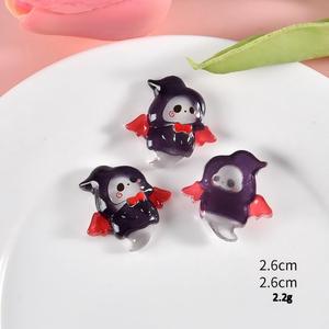Abalorios de resina personalizados Kawaii de Halloween con diseño de dibujos animados (Fantasma, Bruja, Gato) para DIY, fundas de teléfono, pinzas para el pelo y accesorios de decoración para scrapbooking - Product Image 5