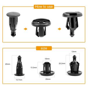 Clips de sujeción para coches Honda, remaches 91503-SZ3-003, tornillos de expansión de nailon para parachoques, para reemplazo y reparación de piezas de automóvil - Product Image 3