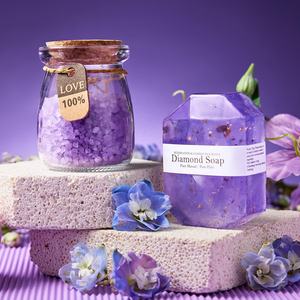 Promozioni lavanda relax <span class=keywords><strong>Spa</strong></span> cesto regalo viola giorno della mamma <span class=keywords><strong>Set</strong></span> regalo con tazza, sale marino, candela profumata Ect - Product Image 2
