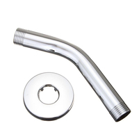 Tuyau de douche encastré moderne en acier inoxydable chromé 1/2 pouce dans le mur