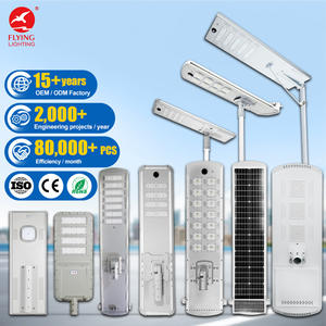 Farola Solar Integrada de Alta Potencia Todo en Uno, Farola Solar Impermeable IP65 para Exteriores, para Uso Industrial y Comercial - Product Image 1