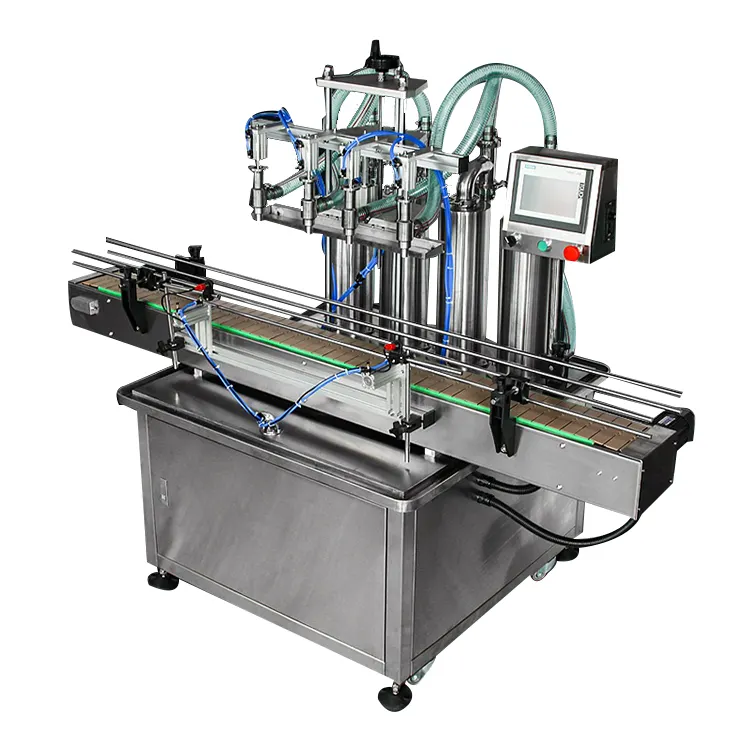 YT-4T Model Body Shop Oil Water Wine Perfume Full Automatic Filling Machine Plastic Bottle Production Line Small Beer Equipment